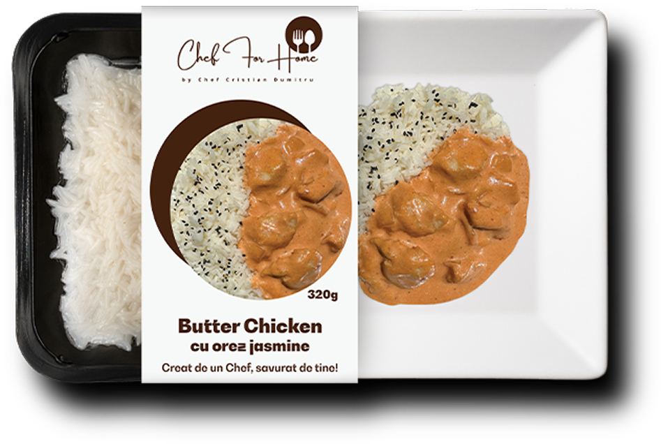 Butter Chicken cu orez jasmine