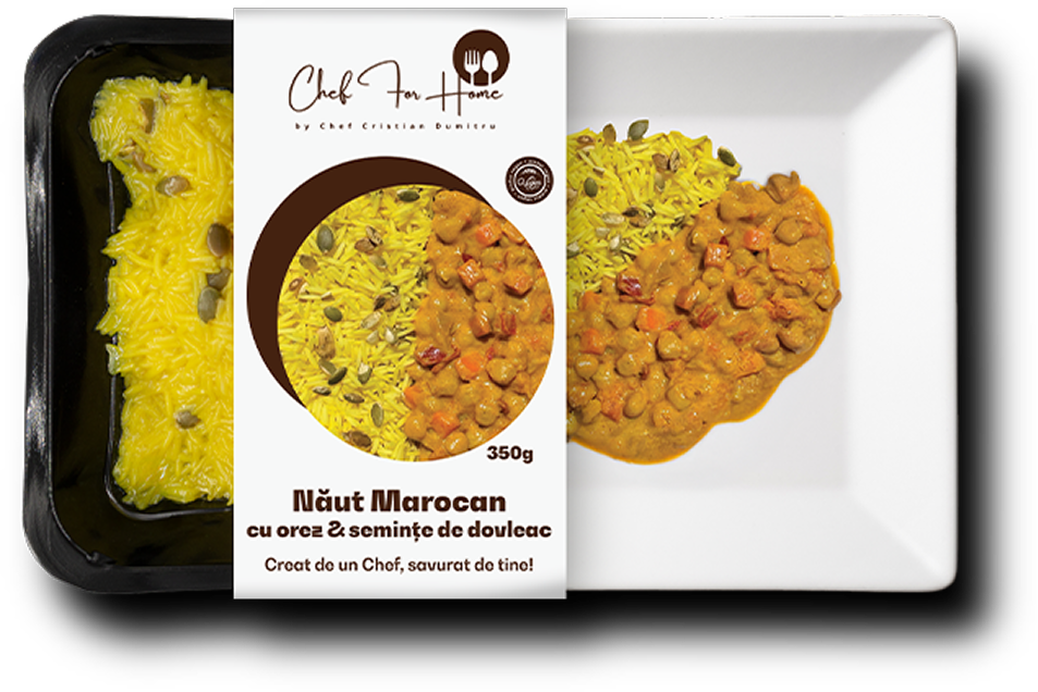 Năut Marocan cu orez și semințe de dovleac