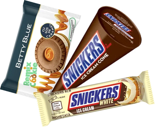 Betty Blue Remix Cookie și înghețată Snickers